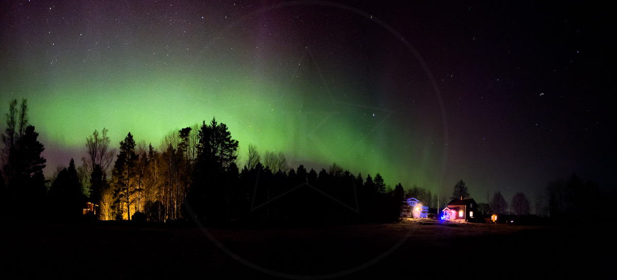 Panorama der Winterlandschaft im März